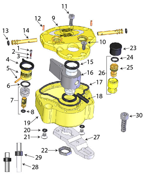 PLASTIC CAP-SCOTTS DAMPER